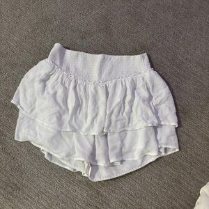 Hollister White Layered Skirt